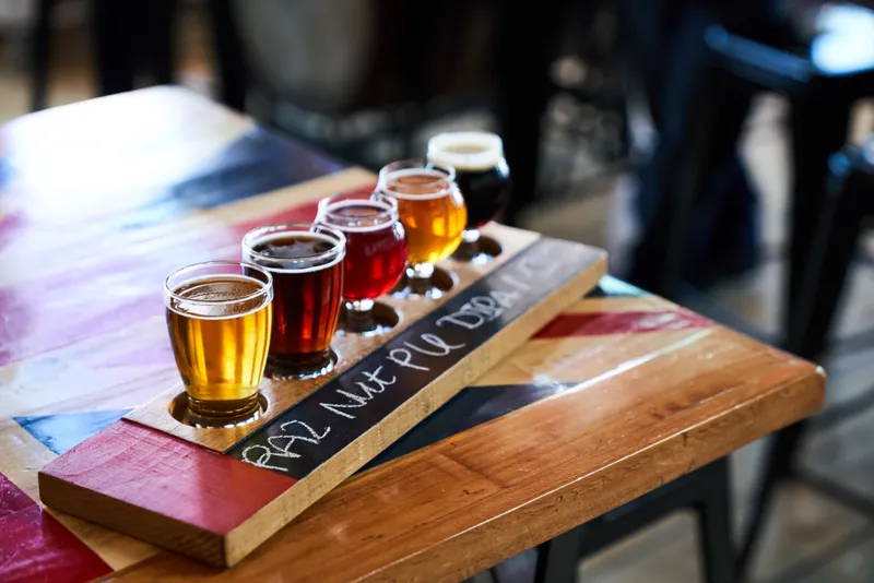 Beer Sampler at Garrison Brewing