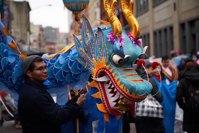 Dragon in the New York's Lunar New Year Festival