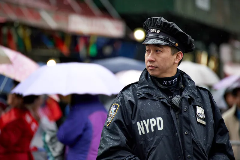 NYPD Standing Guard