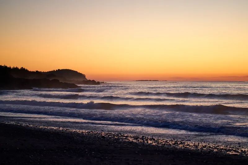 Sunrise at Point Michaud Beach, Nova Scotia, Canada